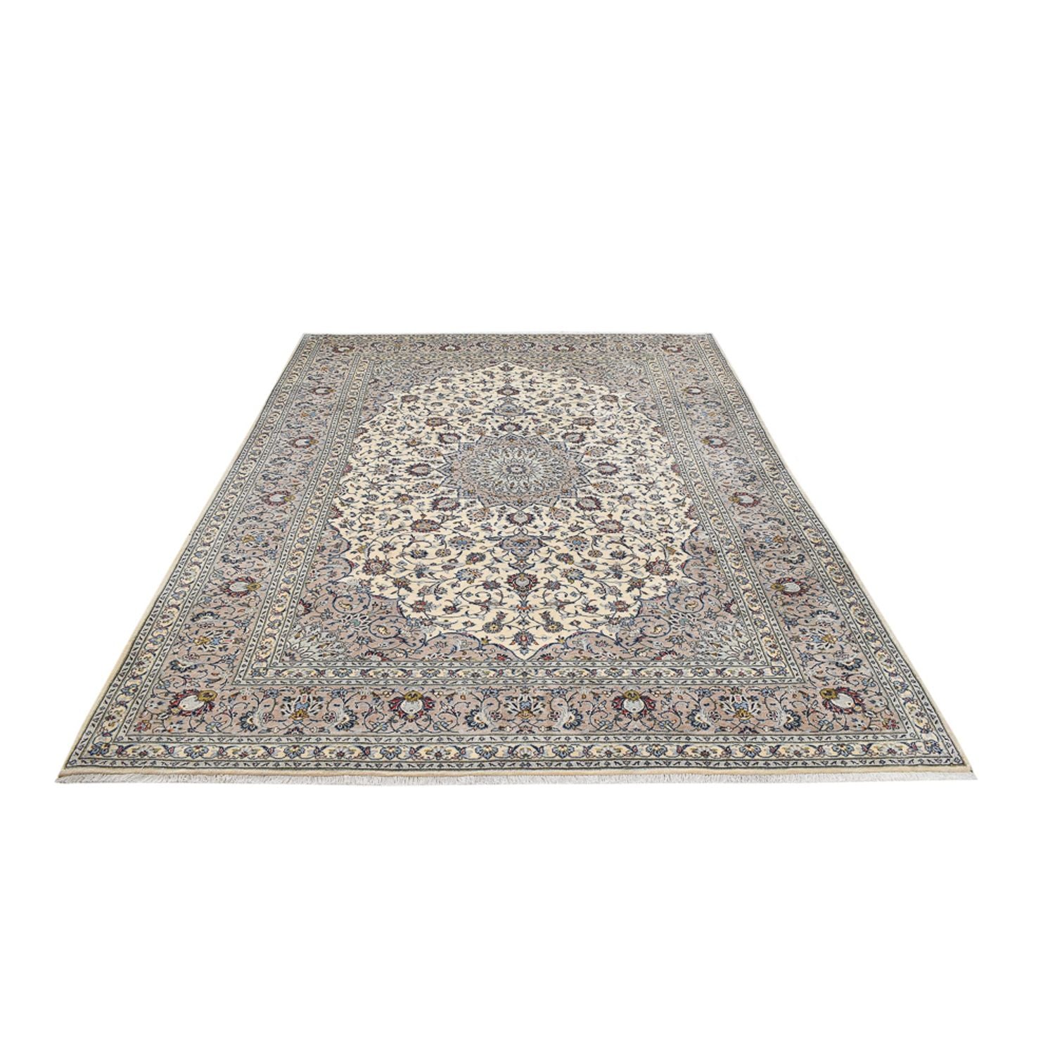 Alfombra persa - Keshan - Real - 347 x 250 cm - gris