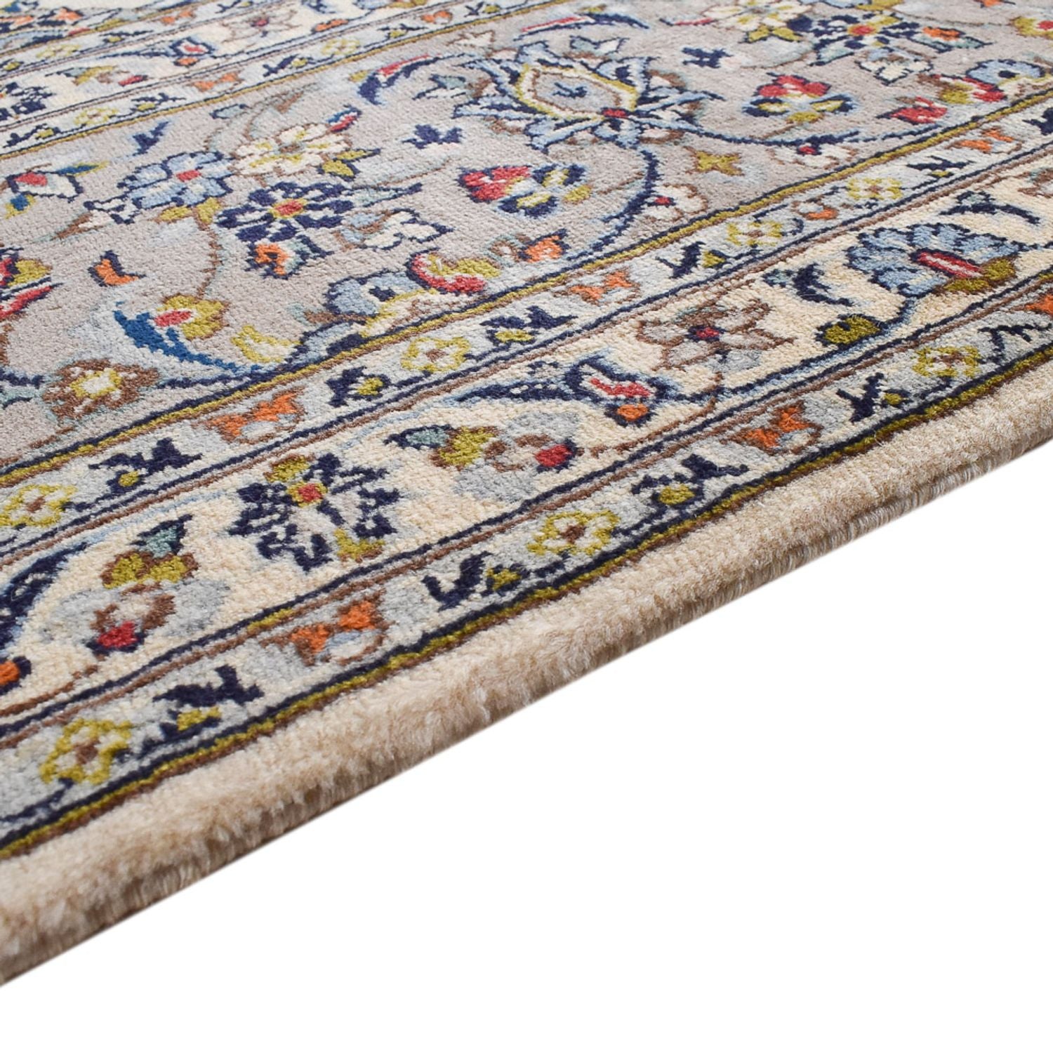 Alfombra persa - Keshan - Real - 365 x 247 cm - gris