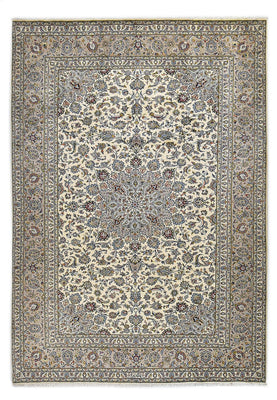 Alfombra persa - Keshan - Real - 355 x 250 cm - arena