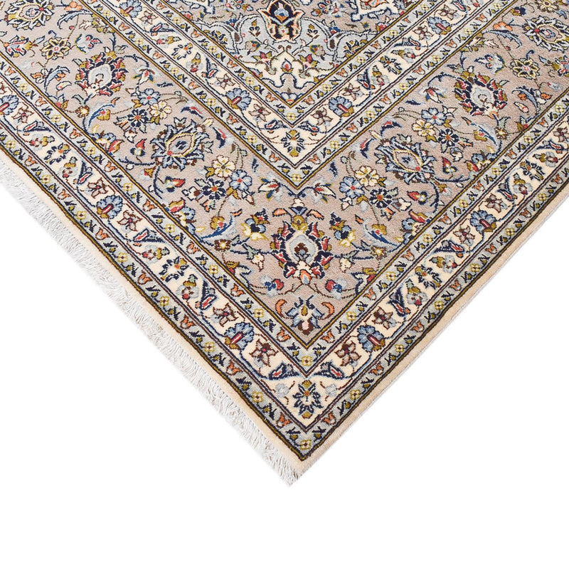 Alfombra persa - Keshan - Real - 355 x 250 cm - arena