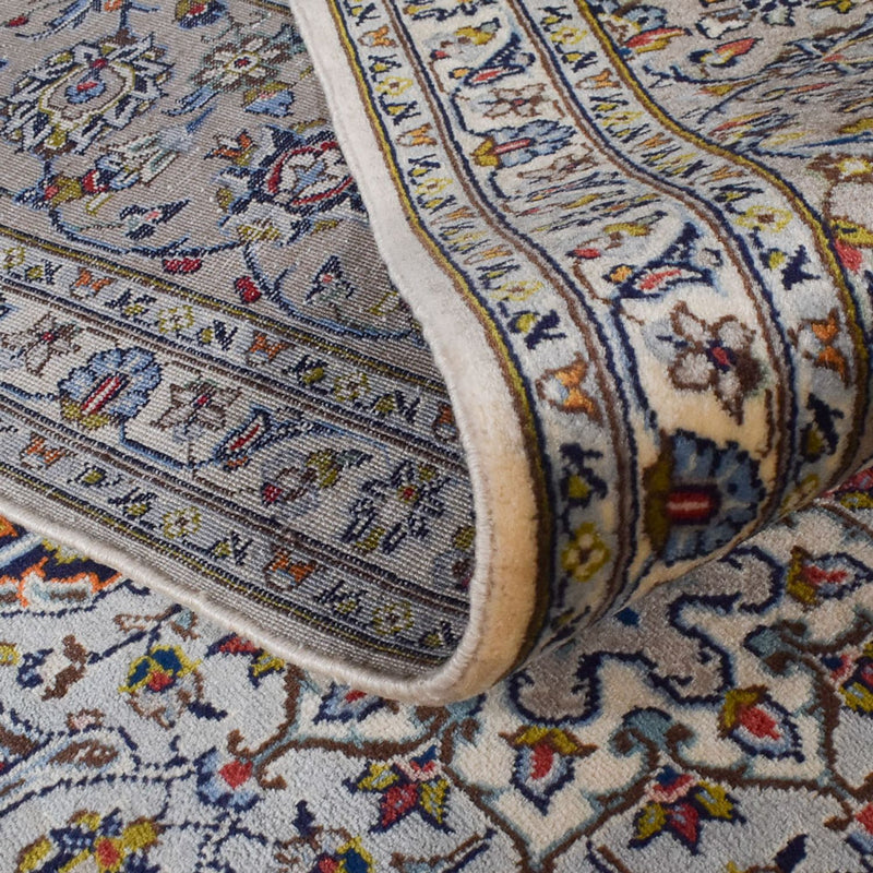 Alfombra persa - Keshan - Real - 355 x 250 cm - arena