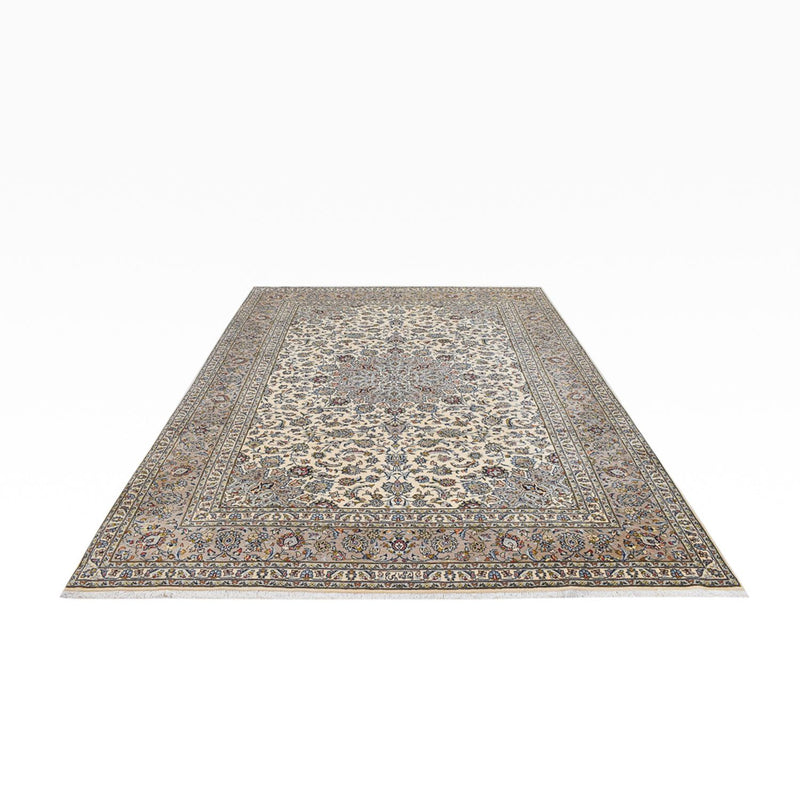 Alfombra persa - Keshan - Real - 355 x 250 cm - arena