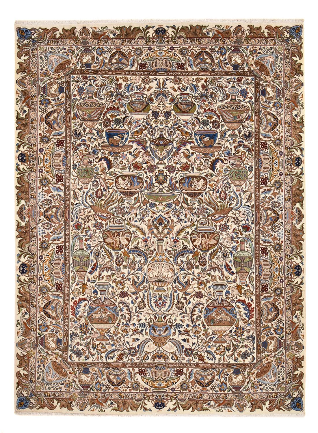 Alfombra persa - Clásica - 408 x 301 cm - beige oscuro