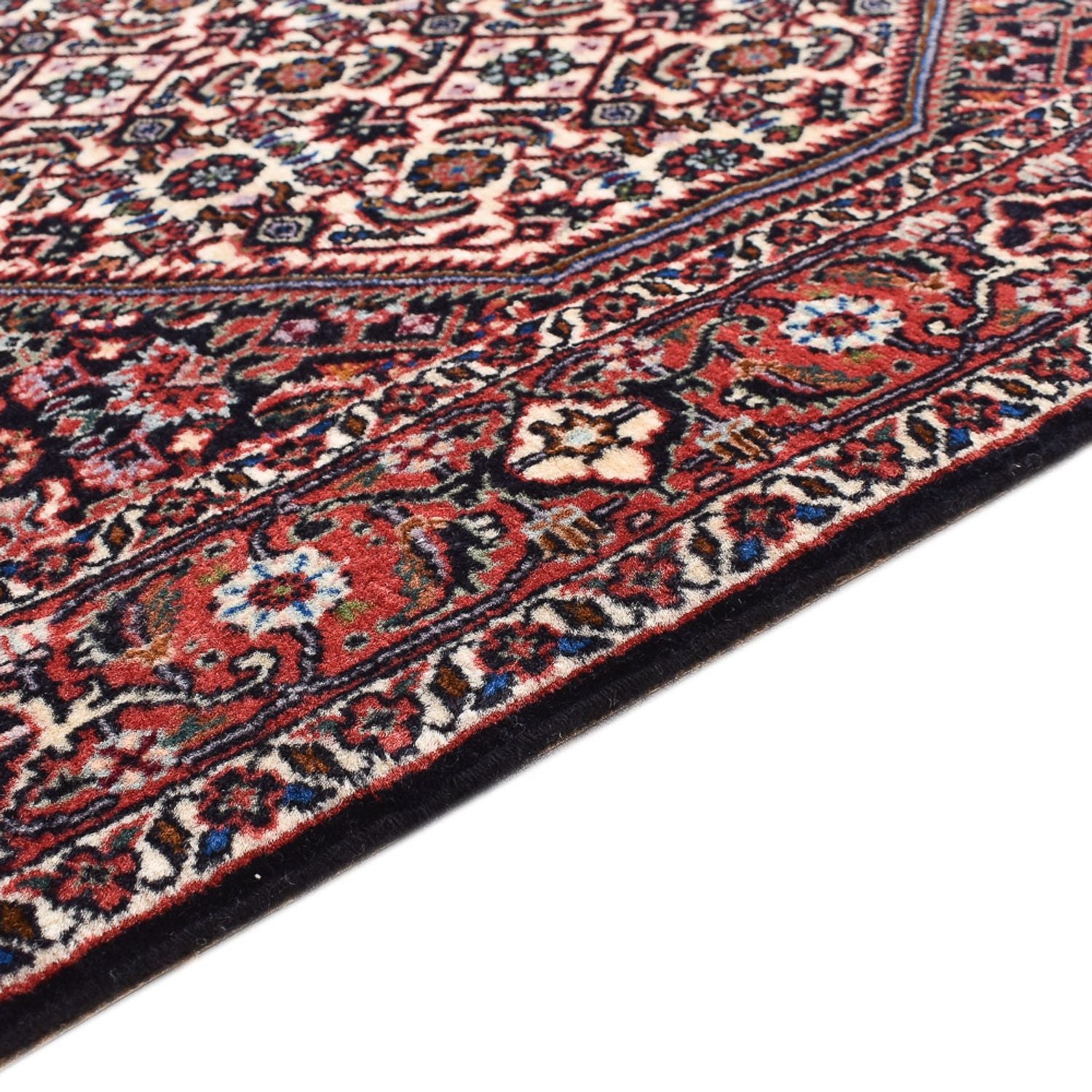 Alfombra de pasillo Alfombra persa - Bidjar - 394 x 73 cm - marrón
