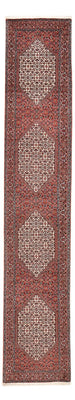 Alfombra de pasillo Alfombra persa - Bidjar - 400 x 74 cm - marrón
