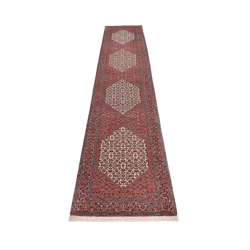 Alfombra de pasillo Alfombra persa - Bidjar - 400 x 74 cm - marrón