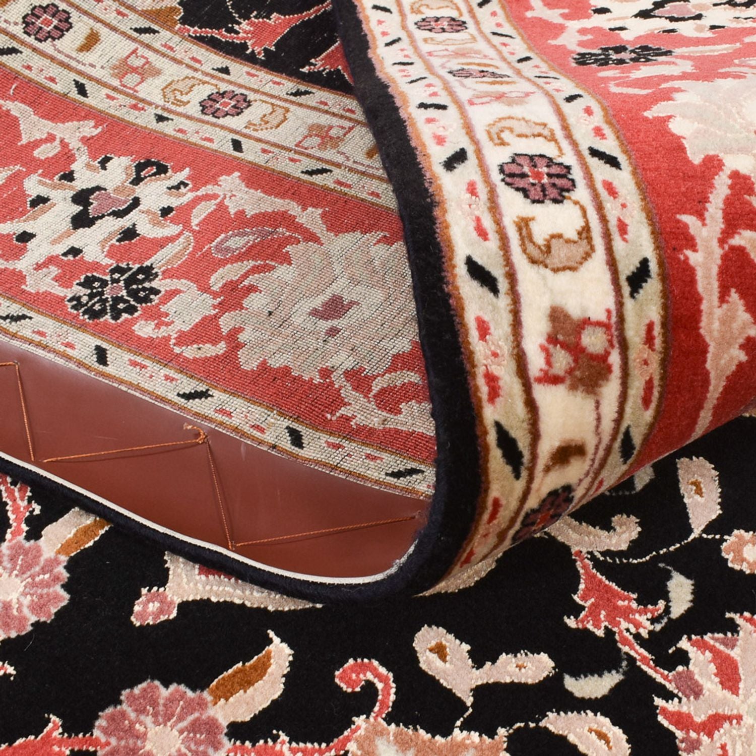 Alfombra Persa - Tabriz - Real - 200 x 153 cm - azul oscuro