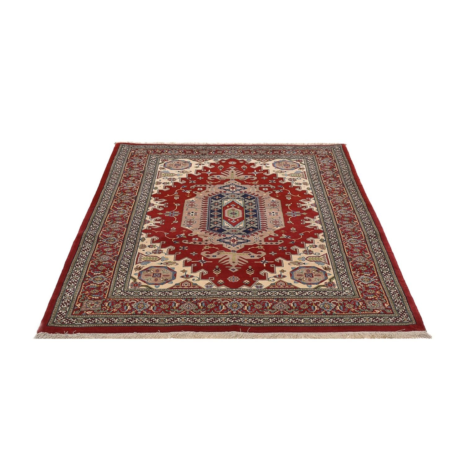 Alfombra Persa - Ghom - Royal - 204 x 137 cm - rojo
