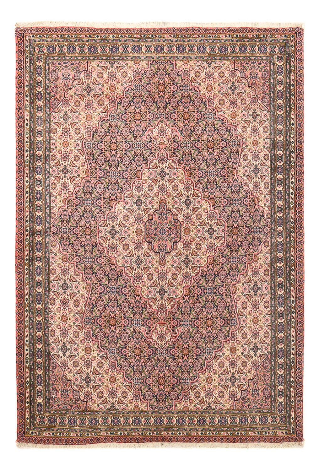 Alfombra persa - Tabriz - 227 x 158 cm - rojo claro