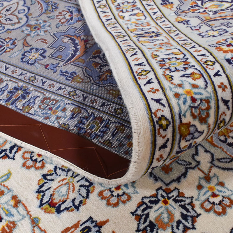 Alfombra persa - Keshan - Real - 340 x 233 cm - gris