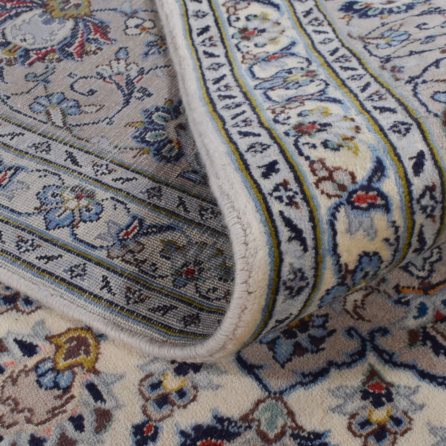 Alfombra persa - Keshan - Real - 350 x 246 cm - gris