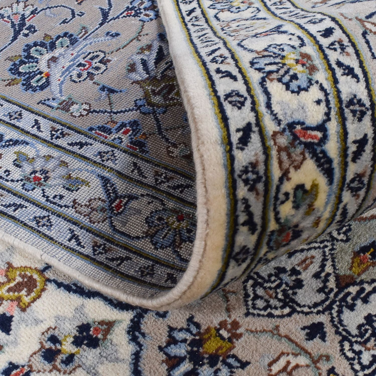 Alfombra persa - Keshan - Real - 335 x 247 cm - gris