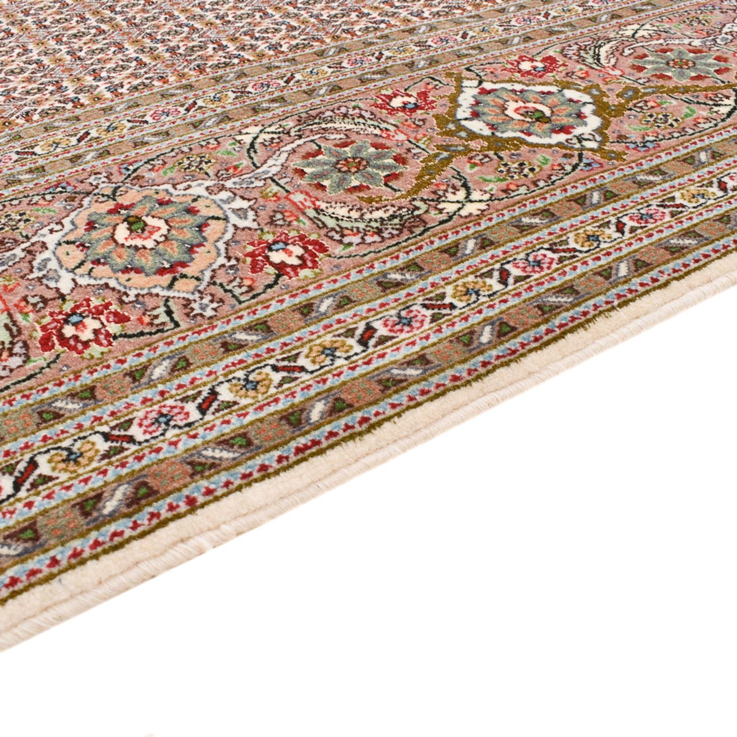 Alfombra de pasillo Alfombra Persa - Tabriz - Real - 397 x 197 cm - óxido