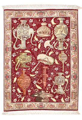Alfombra Persa - Tabriz - Real - 92 x 64 cm - multicolor