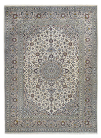 Alfombra persa - Keshan - Real - 350 x 250 cm - gris