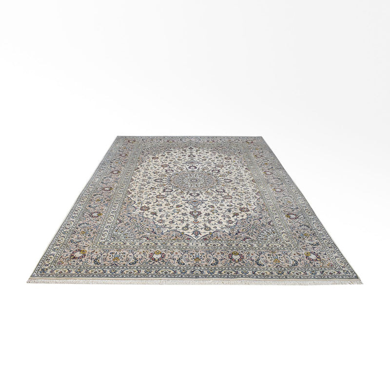 Alfombra persa - Keshan - Real - 350 x 250 cm - gris