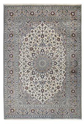 Alfombra persa - Keshan - Real - 355 x 250 cm - gris