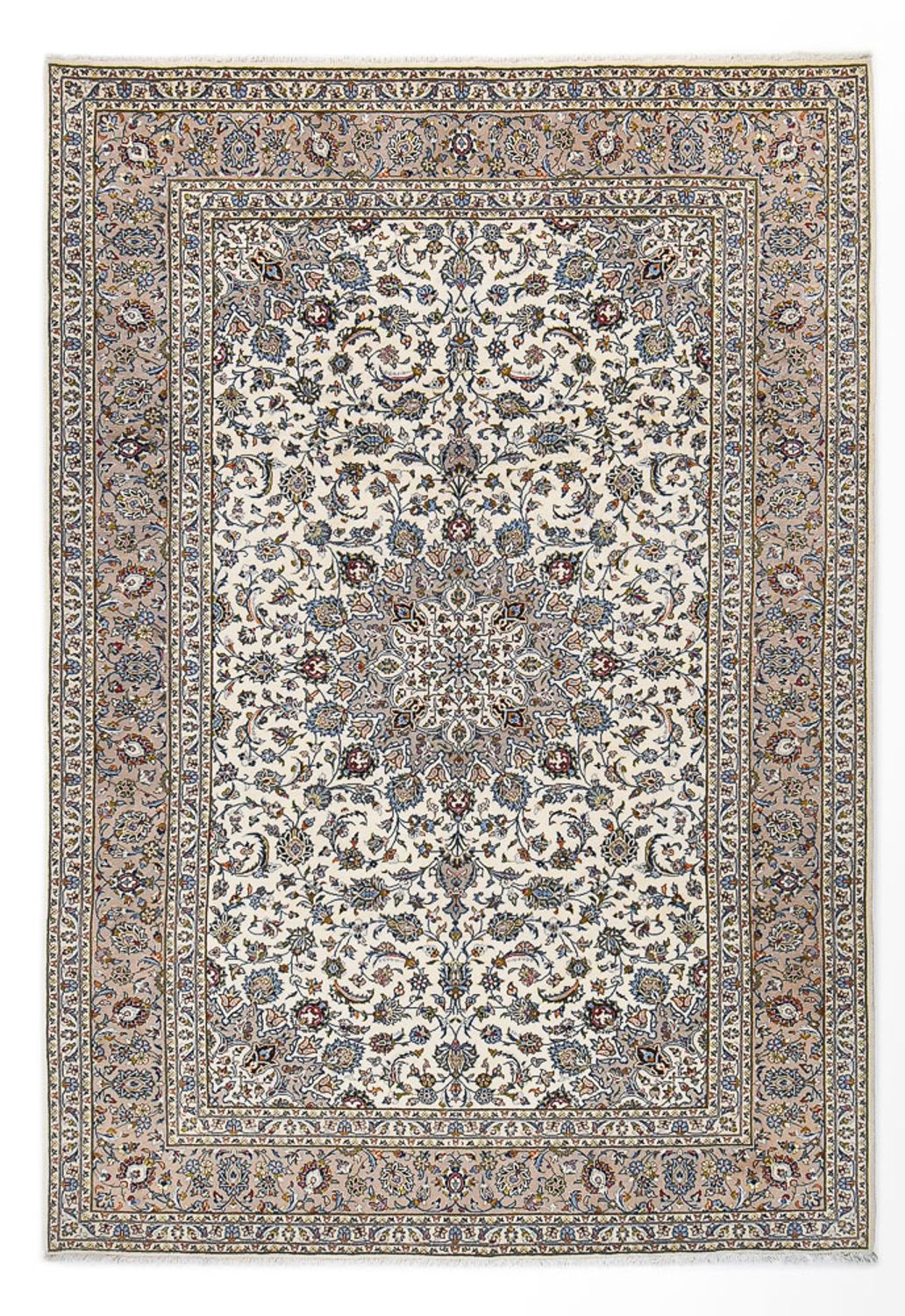 Alfombra persa - Keshan - Real - 360 x 250 cm - gris