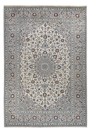 Alfombra persa - Keshan - Real - 354 x 245 cm - gris