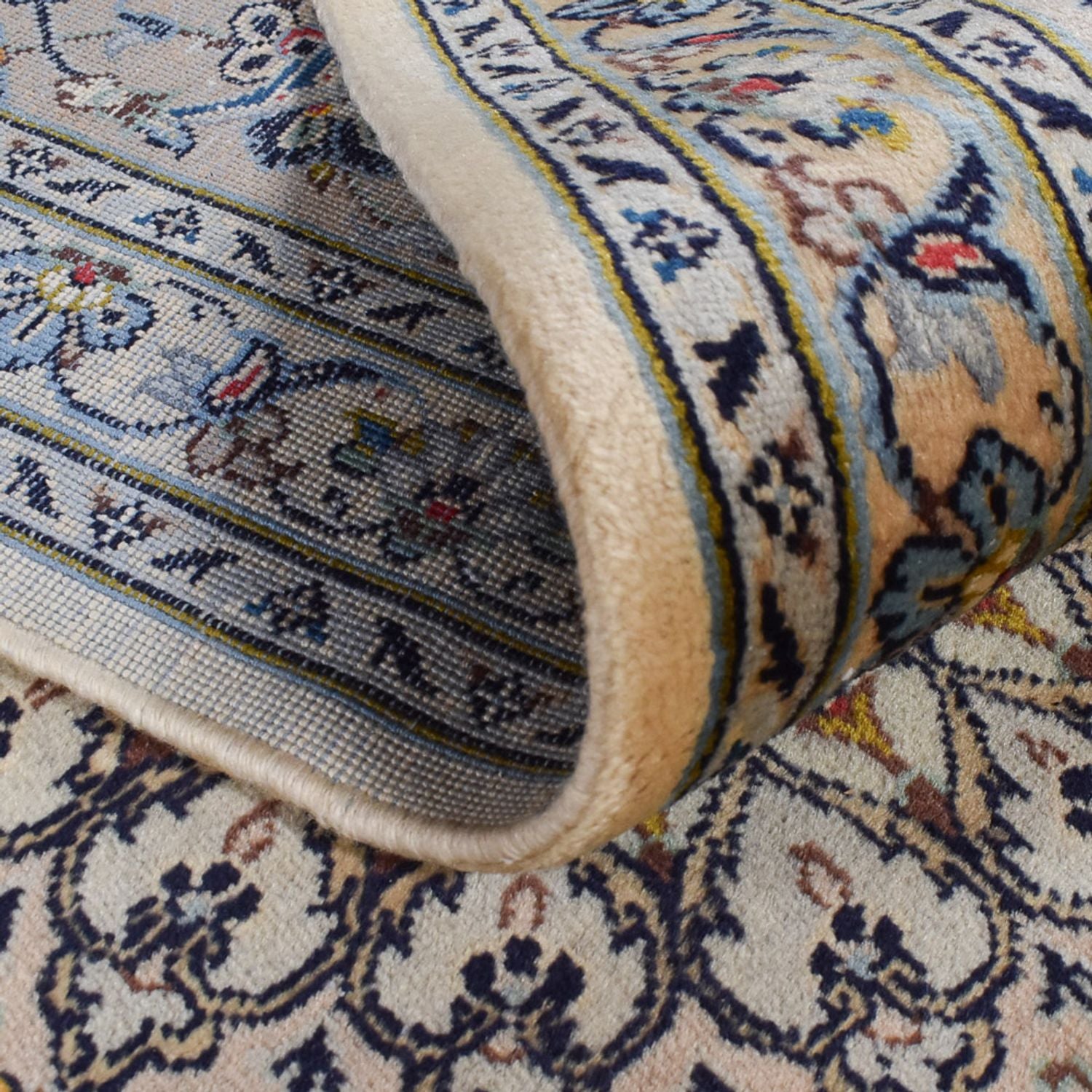 Alfombra persa - Keshan - Real - 348 x 242 cm - arena