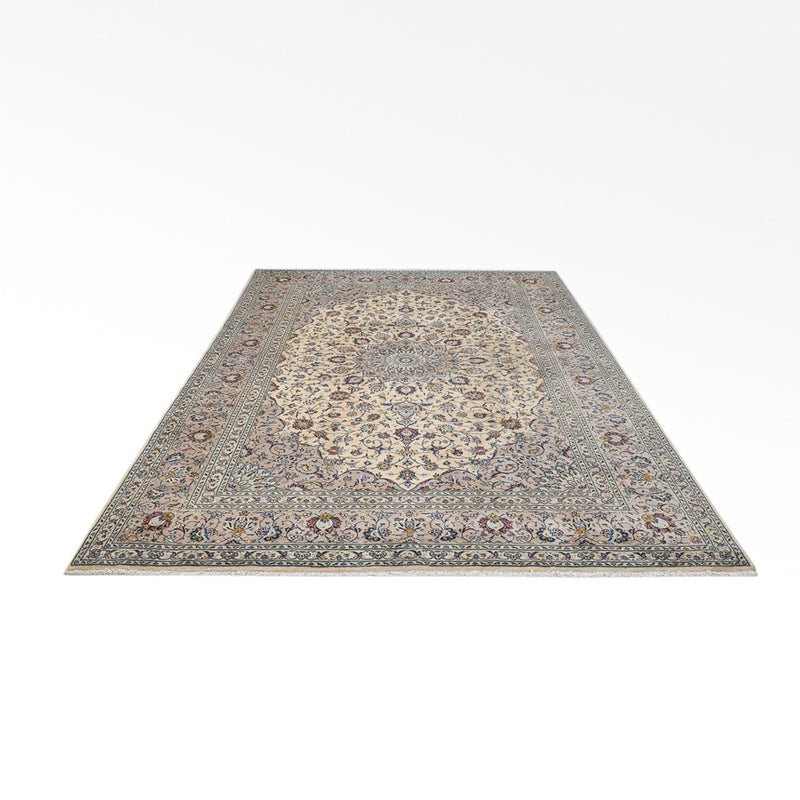 Alfombra persa - Keshan - Real - 348 x 242 cm - arena