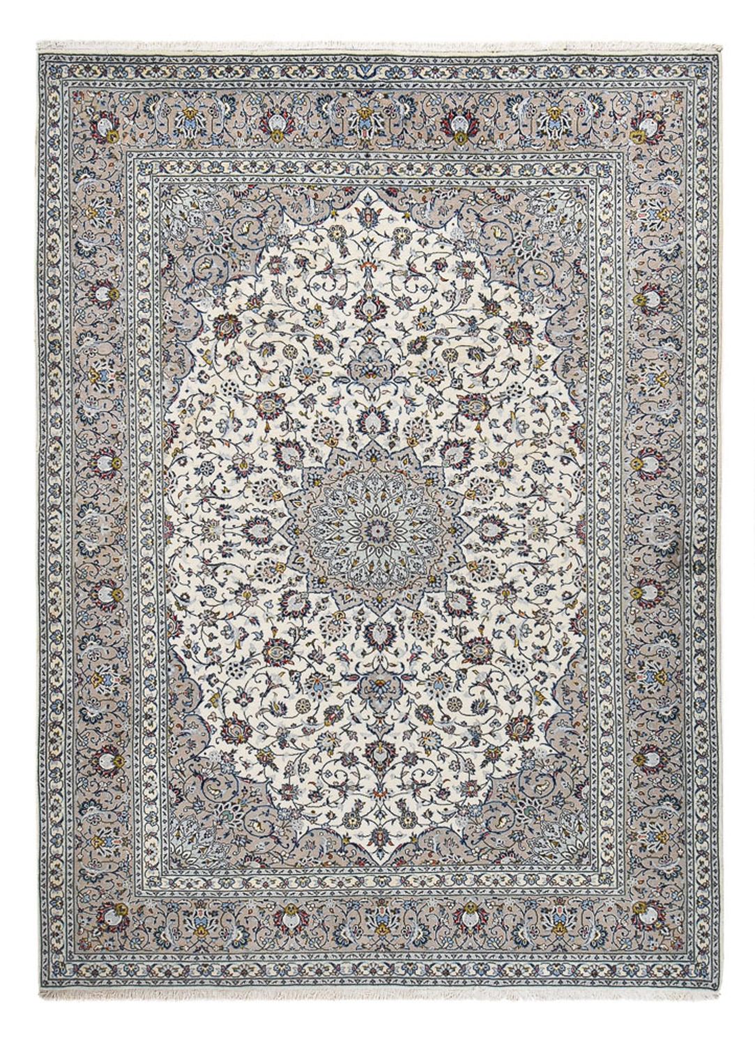 Alfombra persa - Keshan - Real - 349 x 250 cm - gris
