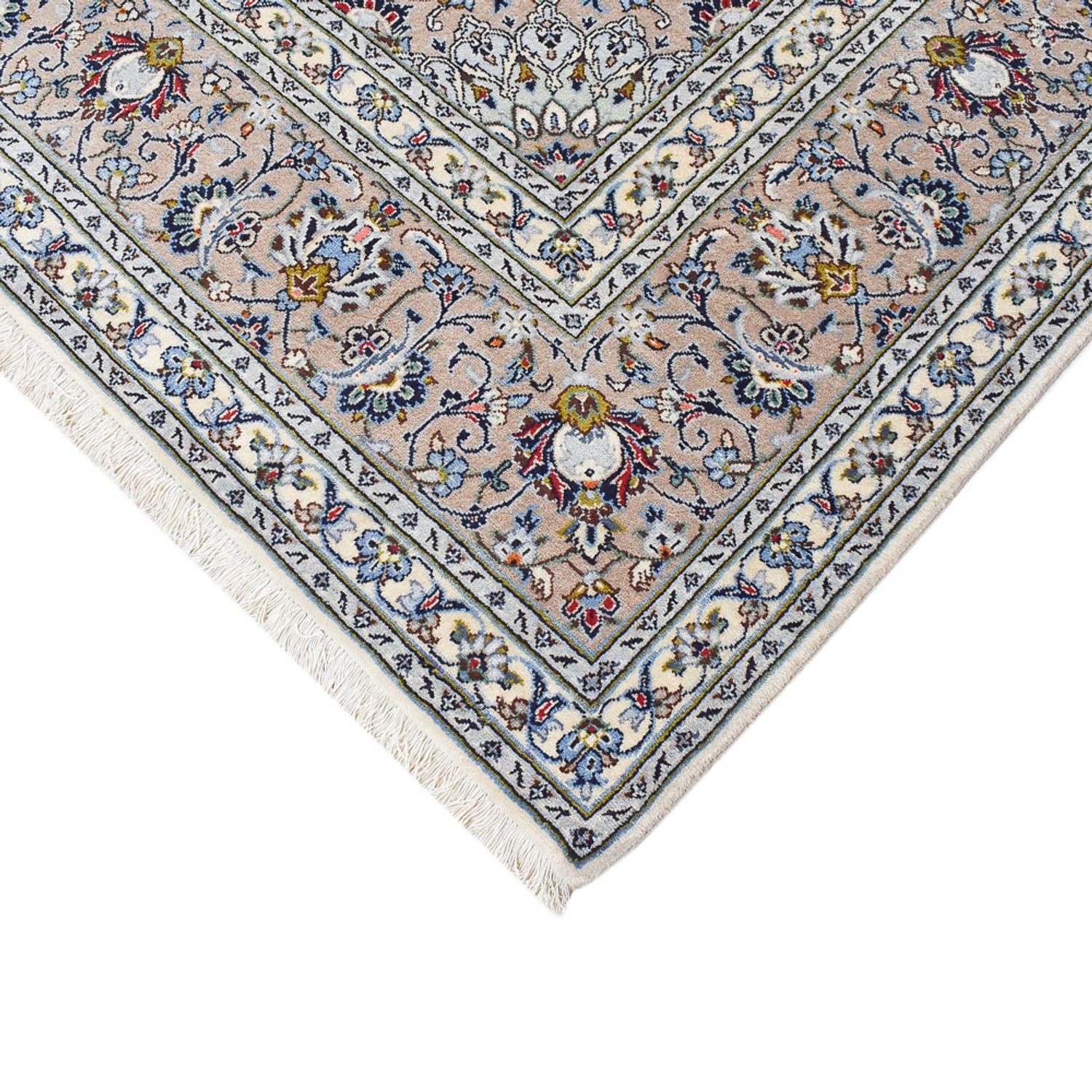 Alfombra persa - Keshan - Real - 349 x 250 cm - gris