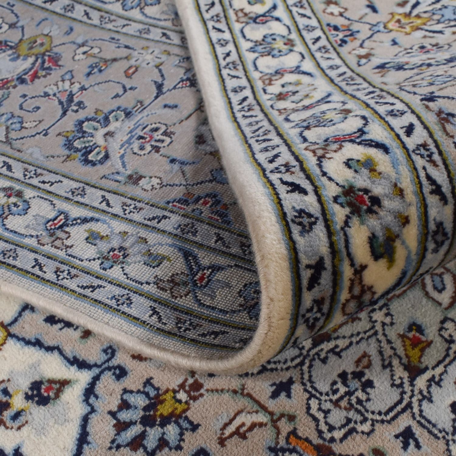 Alfombra persa - Keshan - Real - 349 x 250 cm - gris