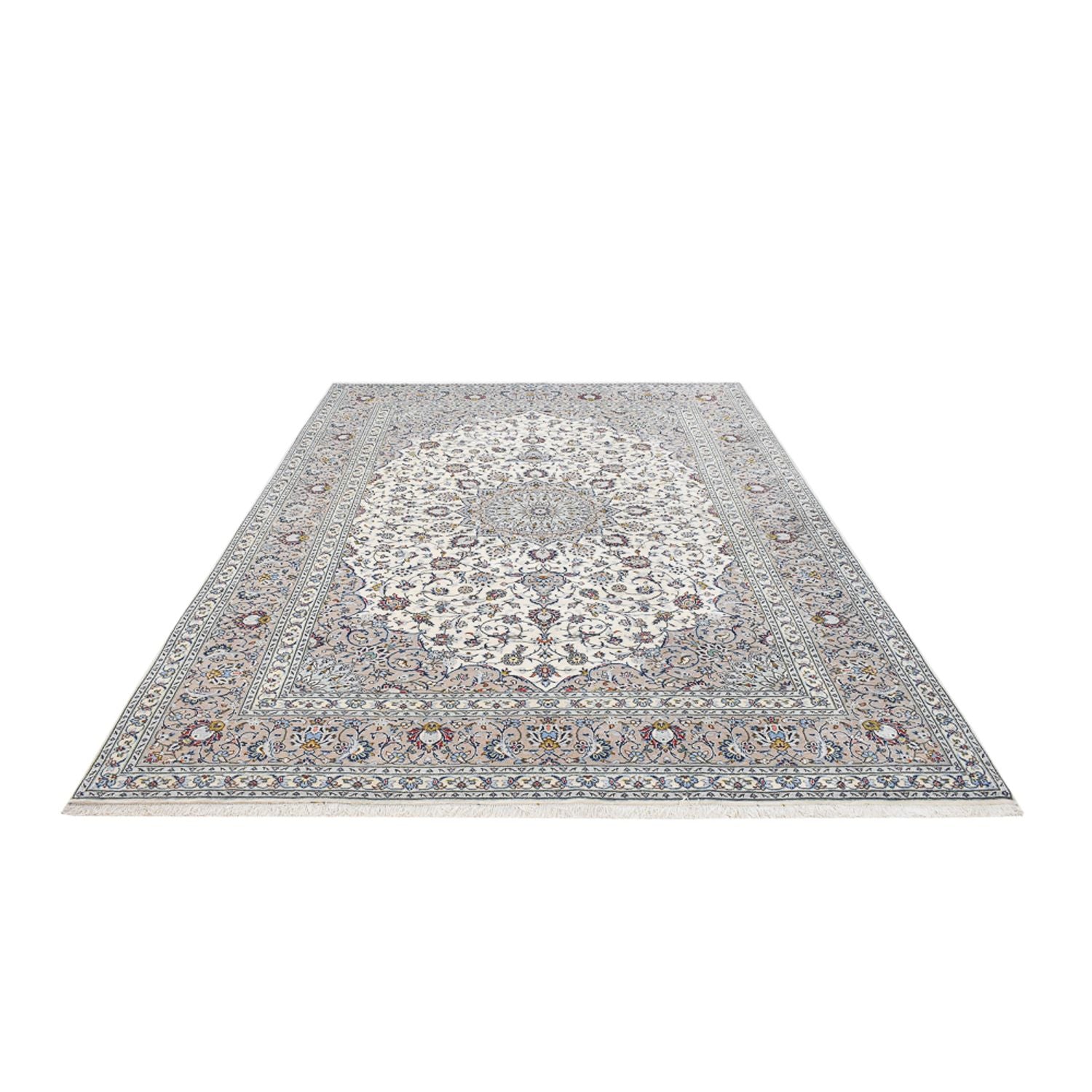 Alfombra persa - Keshan - Real - 349 x 250 cm - gris