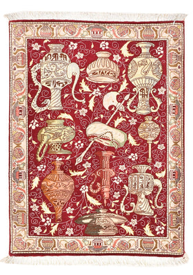 Alfombra Persa - Tabriz - Real - 92 x 63 cm - multicolor