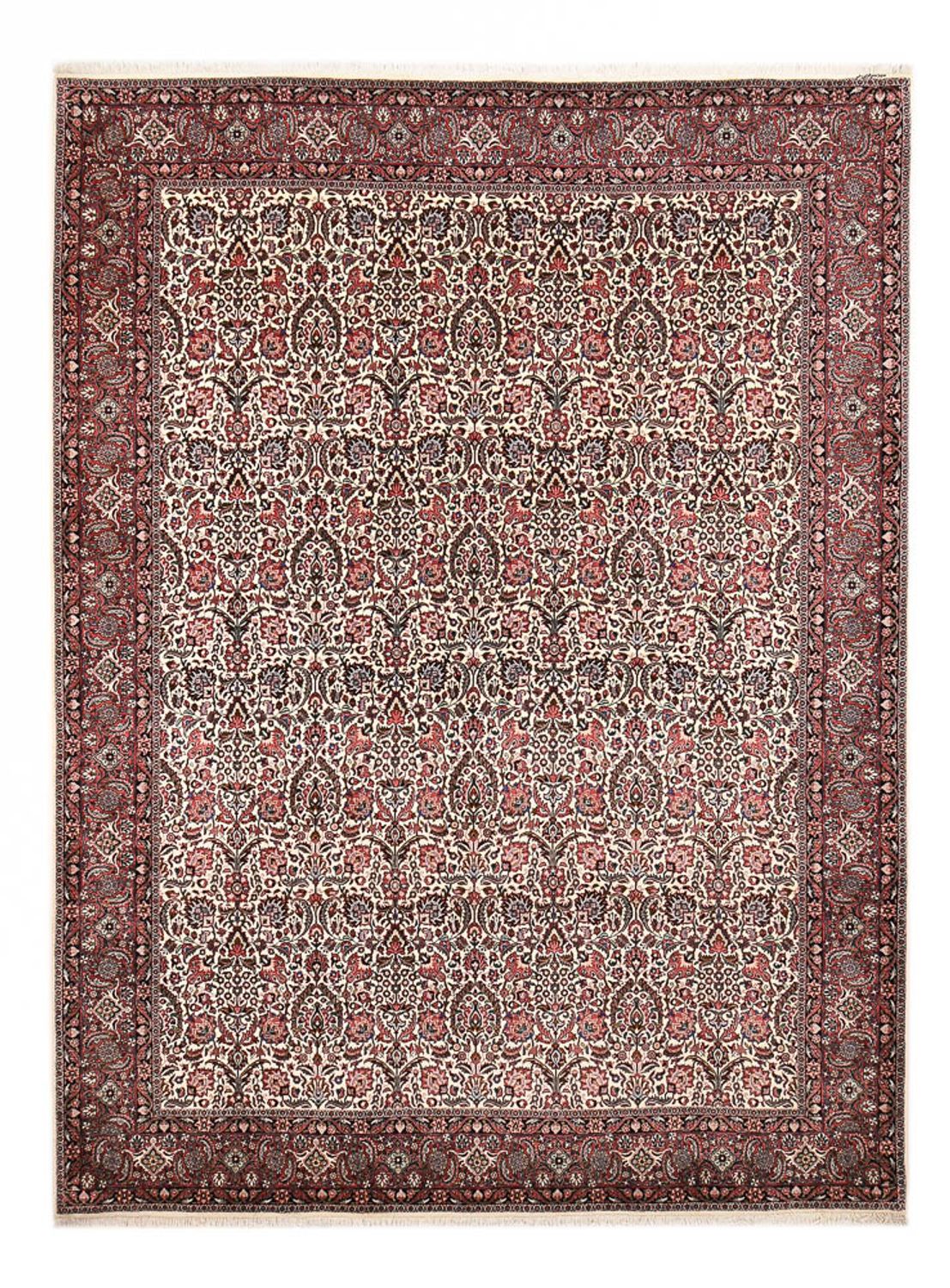 Alfombra persa - Bidjar - 348 x 255 cm - rojo claro