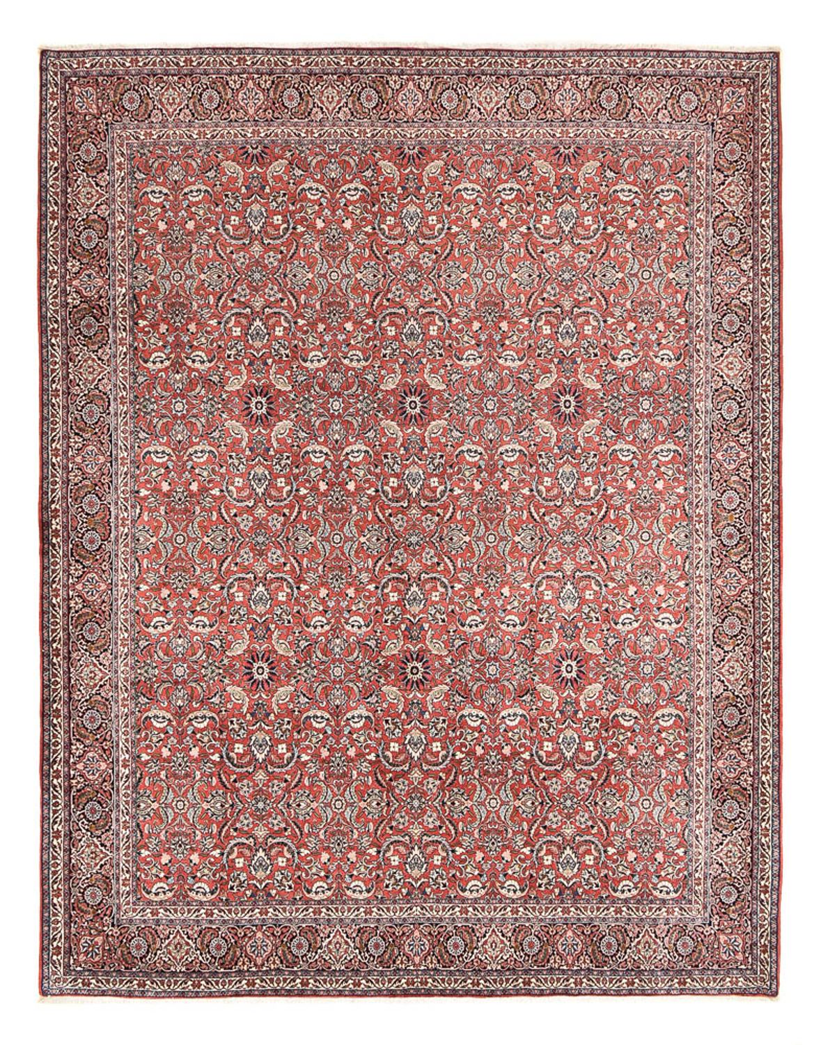 Alfombra persa - Bidjar - 397 x 307 cm - rojo claro