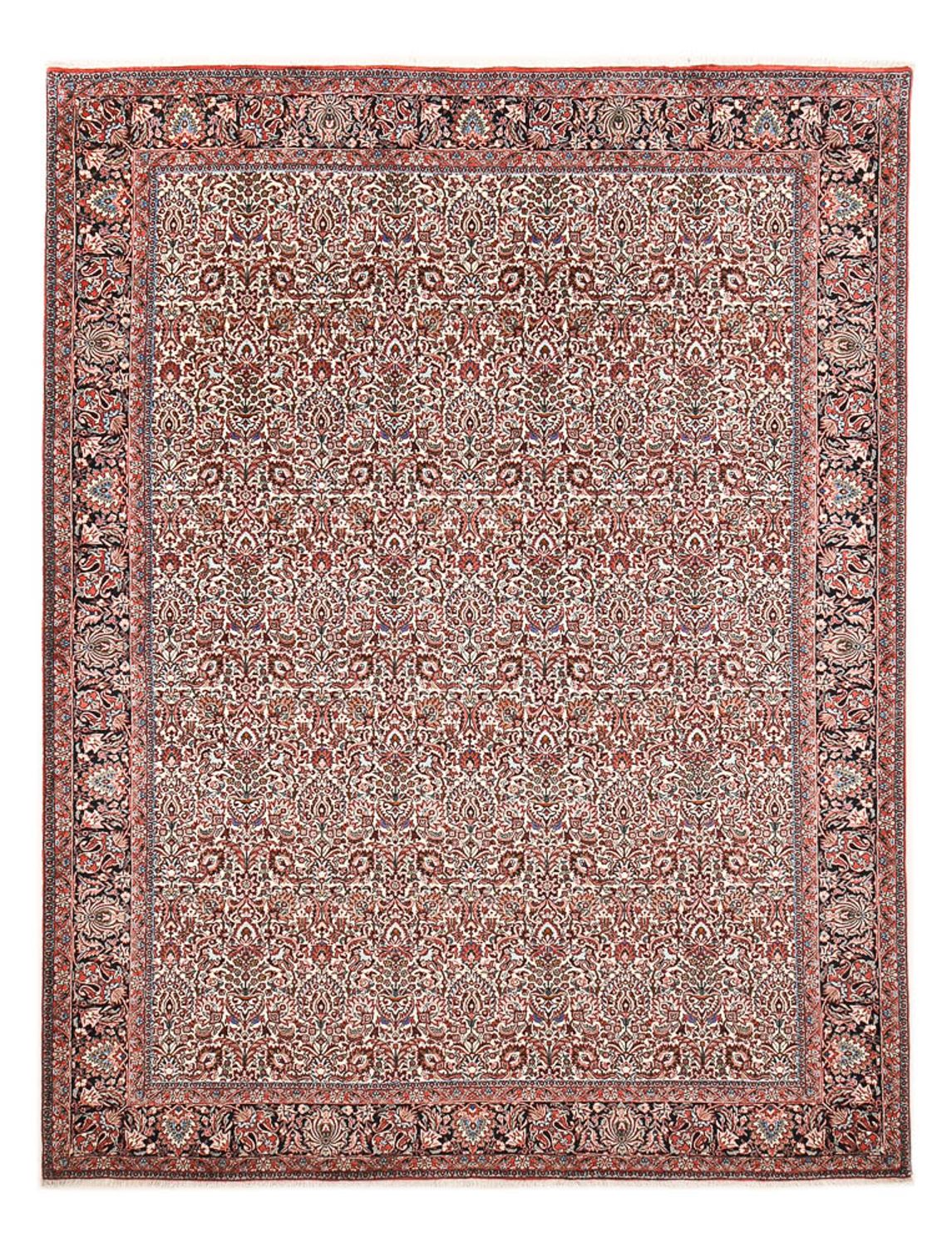 Alfombra persa - Bidjar - 340 x 258 cm - rojo claro