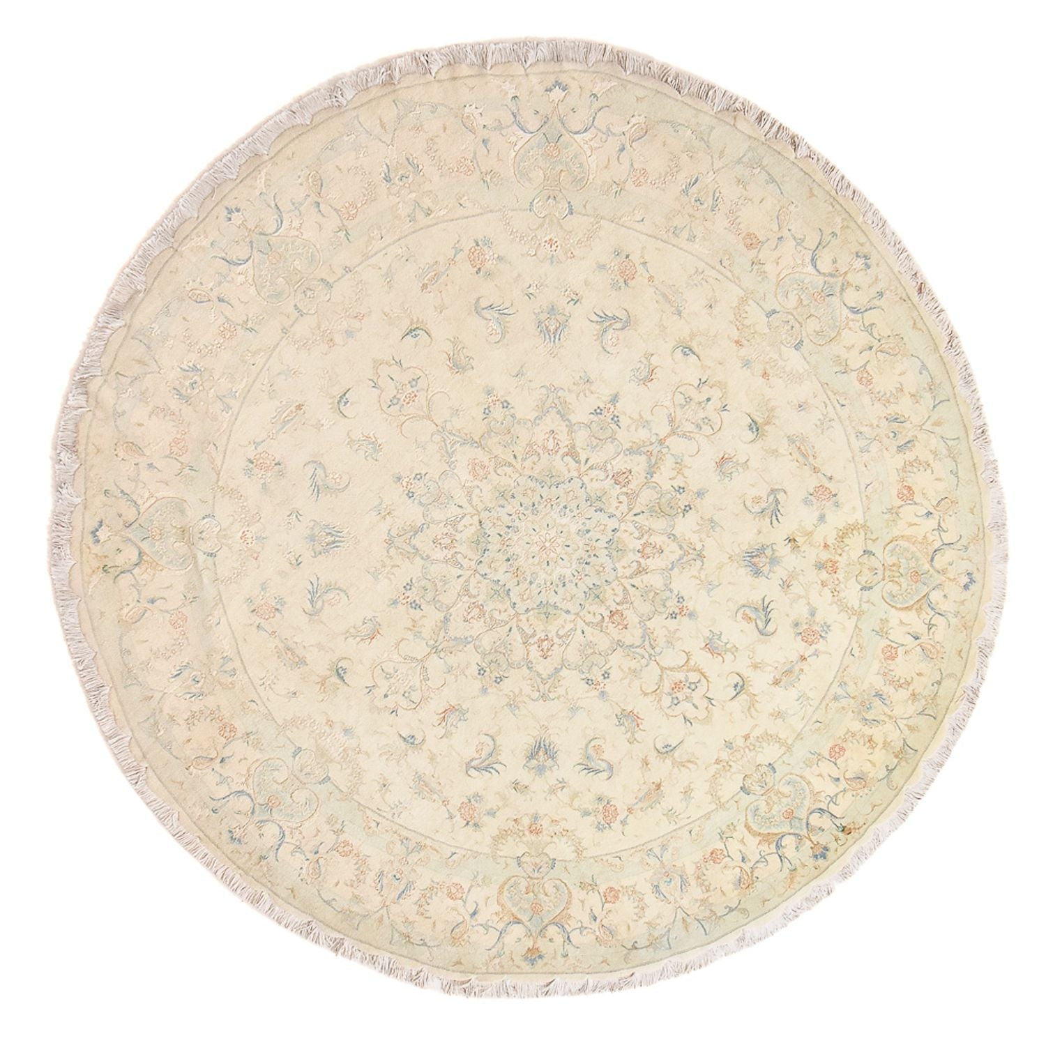 Alfombra Persa - Tabriz - Prima redondo  - 250 x 250 cm - beige