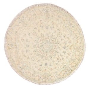 Alfombra Persa - Tabriz - Prima redondo  - 250 x 250 cm - beige