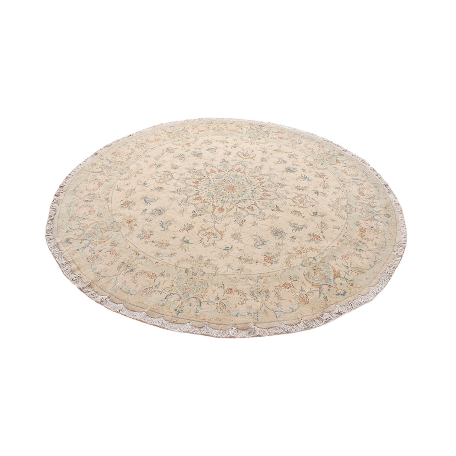 Alfombra Persa - Tabriz - Prima redondo  - 250 x 250 cm - beige