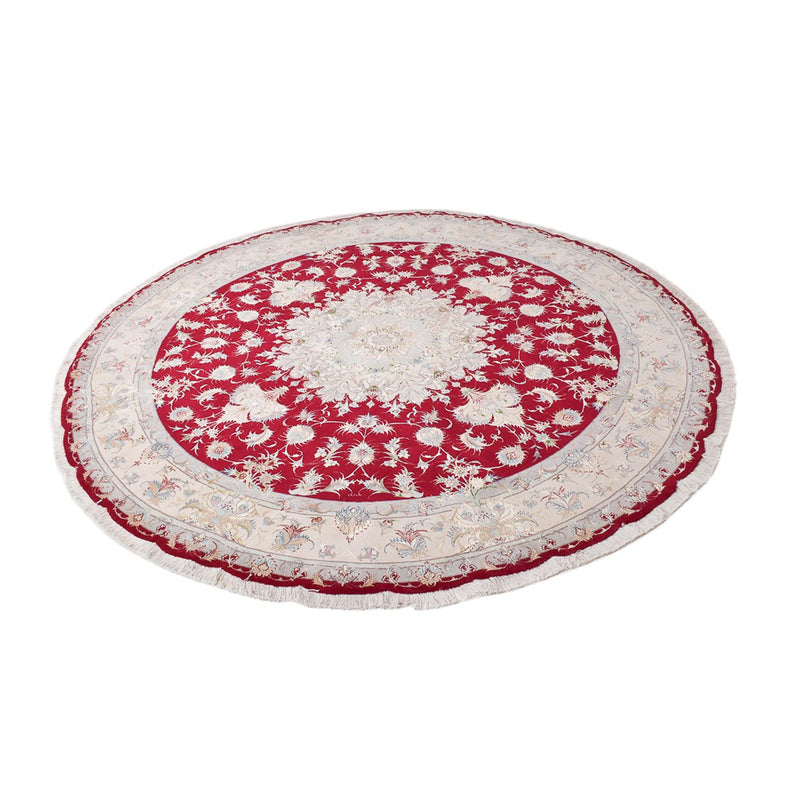 Alfombra Persa - Tabriz - Prima redondo  - 250 x 250 cm - rojo