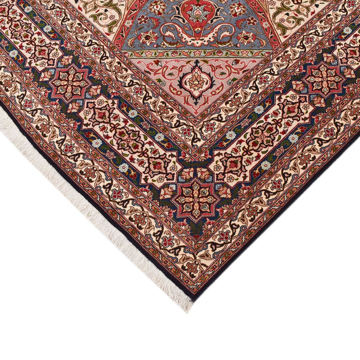 Alfombra Persa - Tabriz - Prima - 260 x 253 cm - beige oscuro
