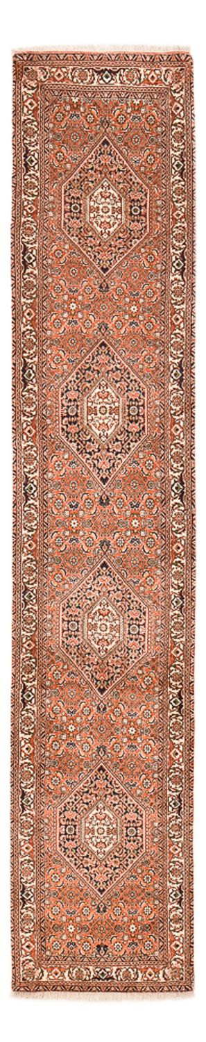 Alfombra de pasillo Alfombra persa - Bidjar - 340 x 67 cm - naranja