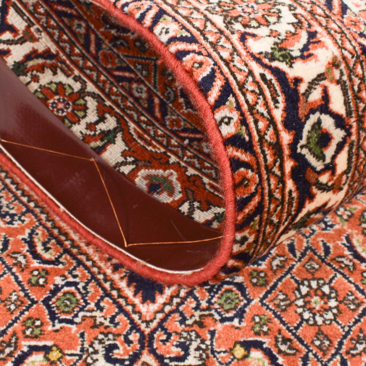 Alfombra de pasillo Alfombra persa - Bidjar - 340 x 67 cm - naranja