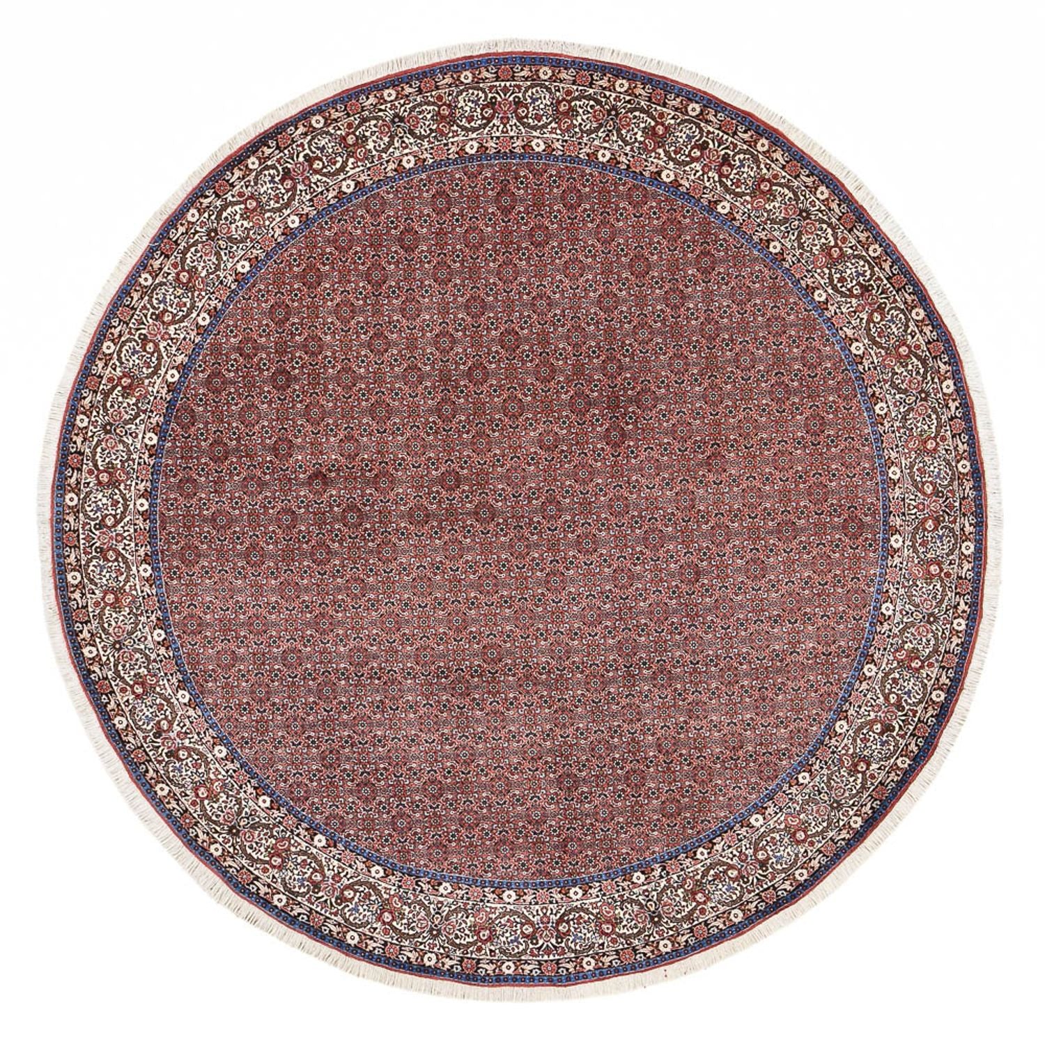 Alfombra persa - Bidjar redondo  - 300 x 300 cm - óxido