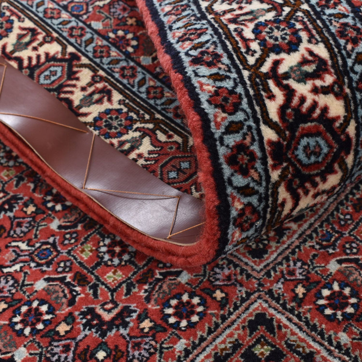 Alfombra de pasillo Alfombra persa - Bidjar - 402 x 76 cm - marrón