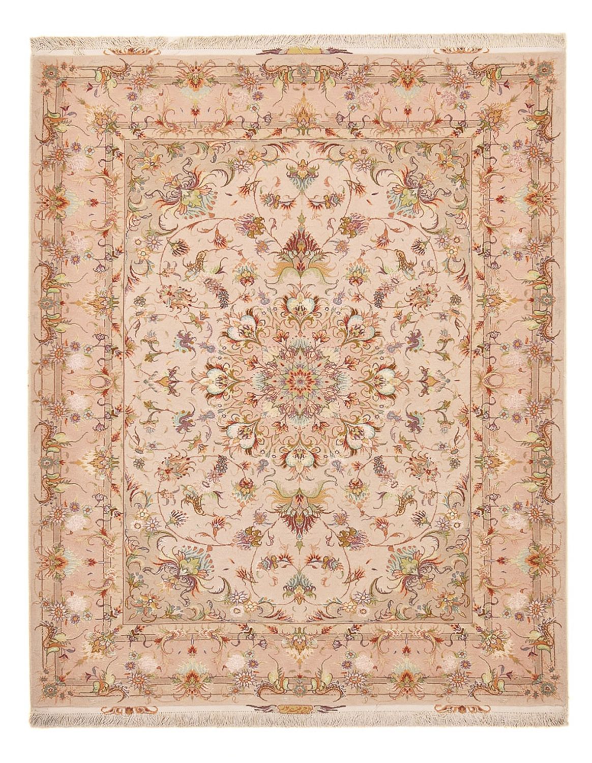 Alfombra Persa - Tabriz - Real - 203 x 150 cm - beige