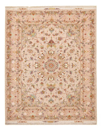 Alfombra Persa - Tabriz - Real - 203 x 150 cm - beige