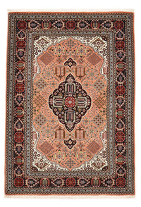 Alfombra Persa - Tabriz - Real - 147 x 103 cm - rojo claro
