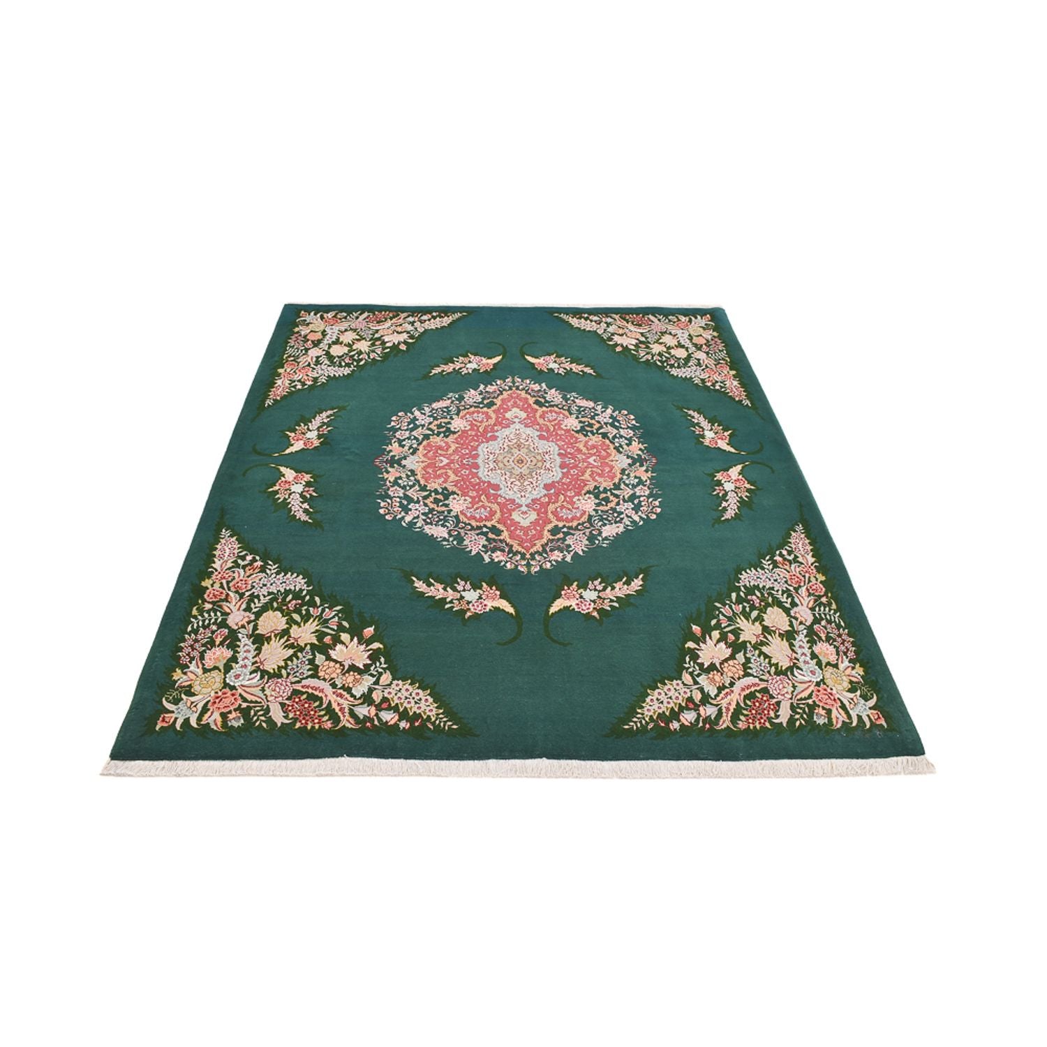 Alfombra Persa - Tabriz - Real - 250 x 200 cm - verde