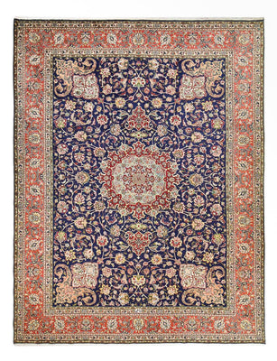 Alfombra Persa - Tabriz - Real - 402 x 303 cm - azul oscuro