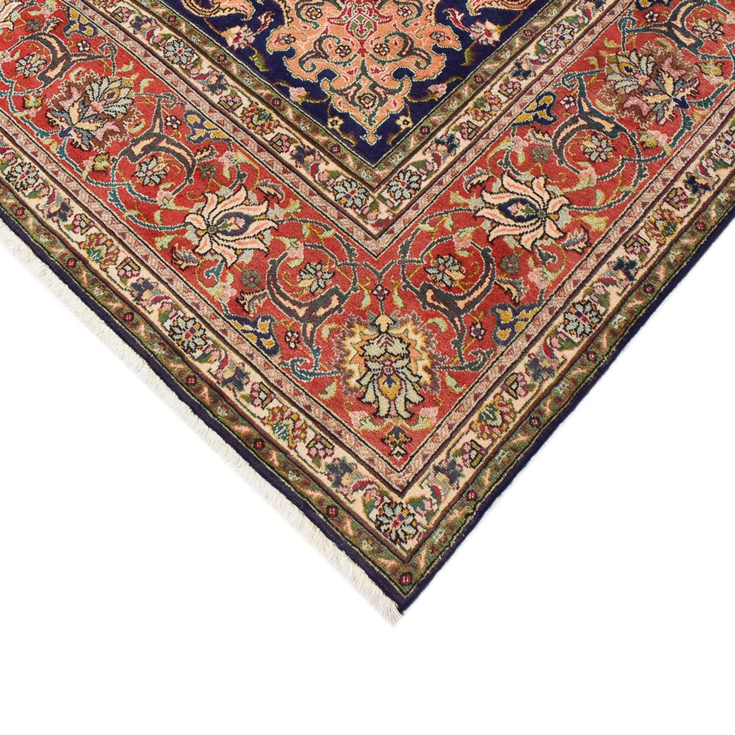 Alfombra Persa - Tabriz - Real - 402 x 303 cm - azul oscuro