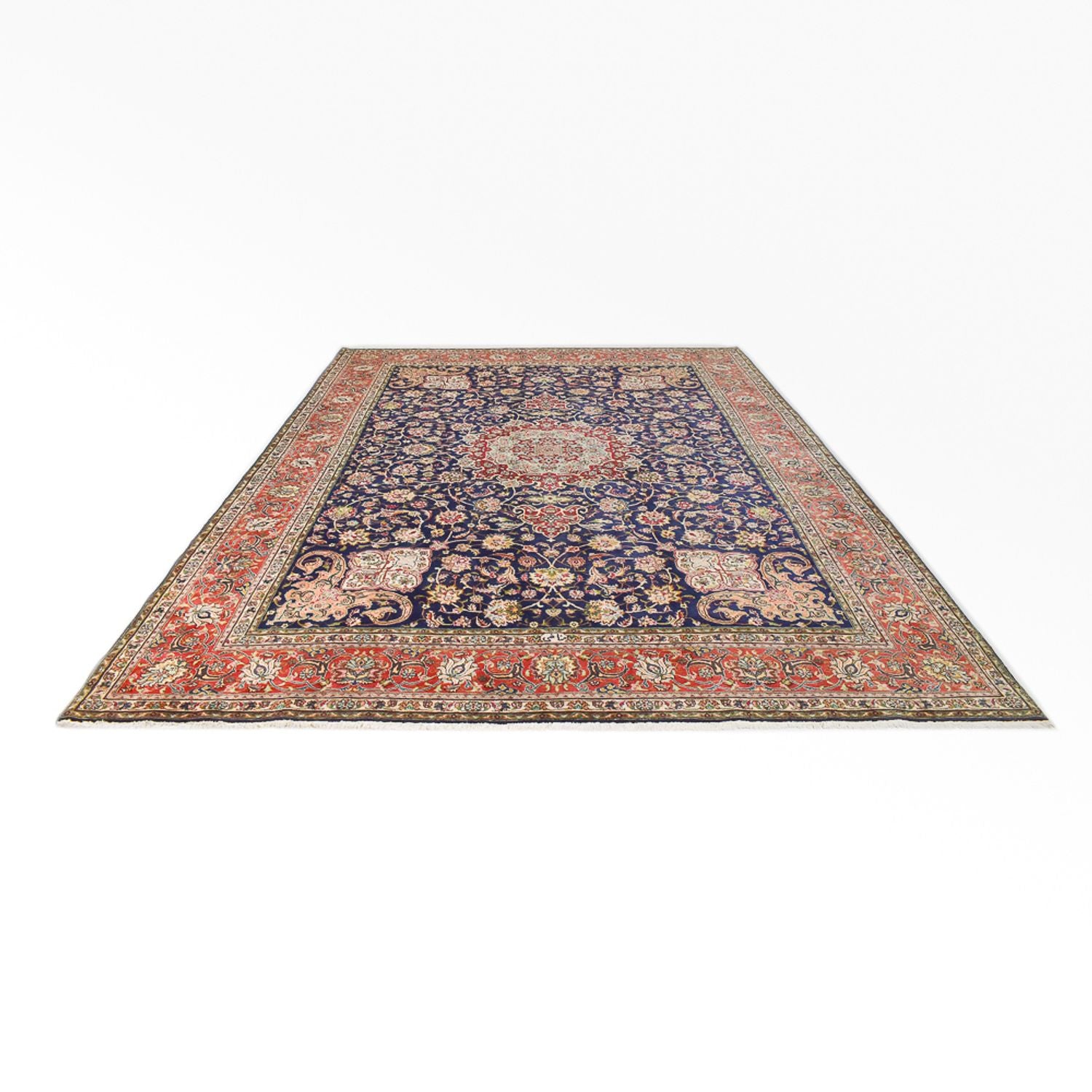 Alfombra Persa - Tabriz - Real - 402 x 303 cm - azul oscuro