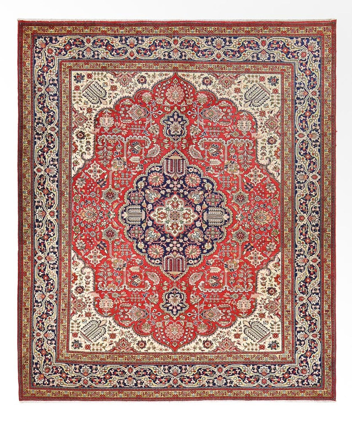 Alfombra Persa - Tabriz - Real - 376 x 305 cm - rojo